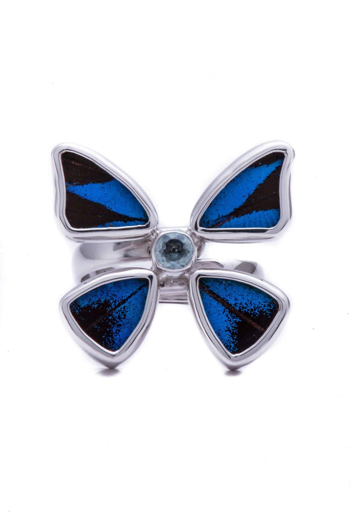 1-Real Butterfly Wings-A-4D-2F-Silver-butterfly-ring-with-blue-topaz-birthstone-Royal-Blue-Papilio-Ulysses