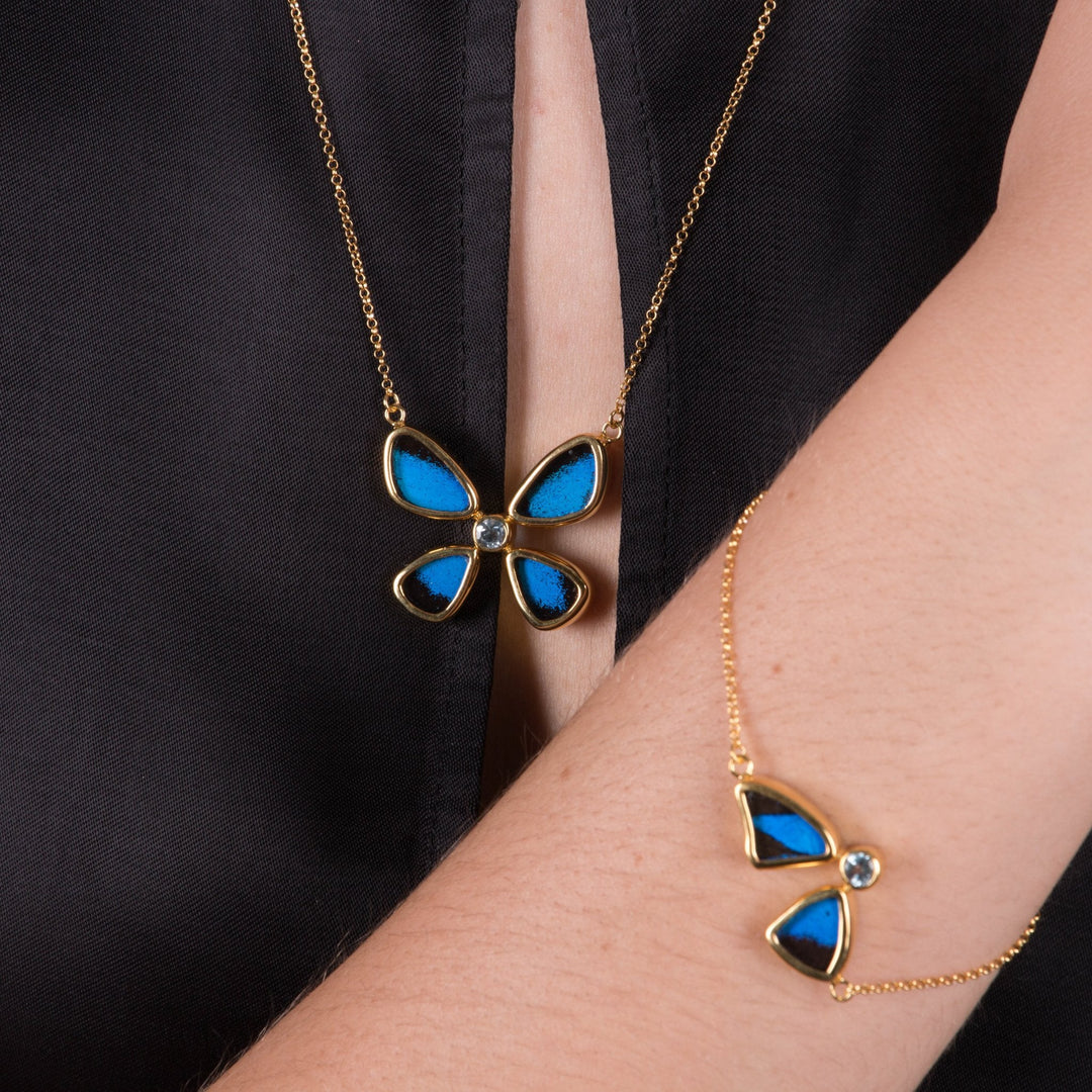 4--A-4B-6F-Gold-butterfly-necklace-with-blue-topaz-birthstone-Royal-Blue-Papilio-Ulysses