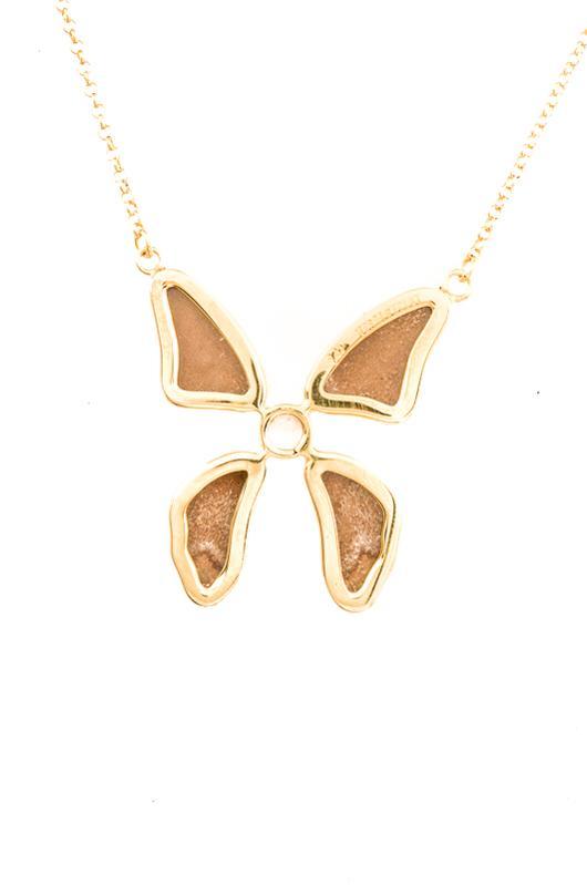 3--A-4B-3F-Gold-butterfly-necklace-with-blue-topaz-birthstone-Iridescent-Blue-Morpho-Didius