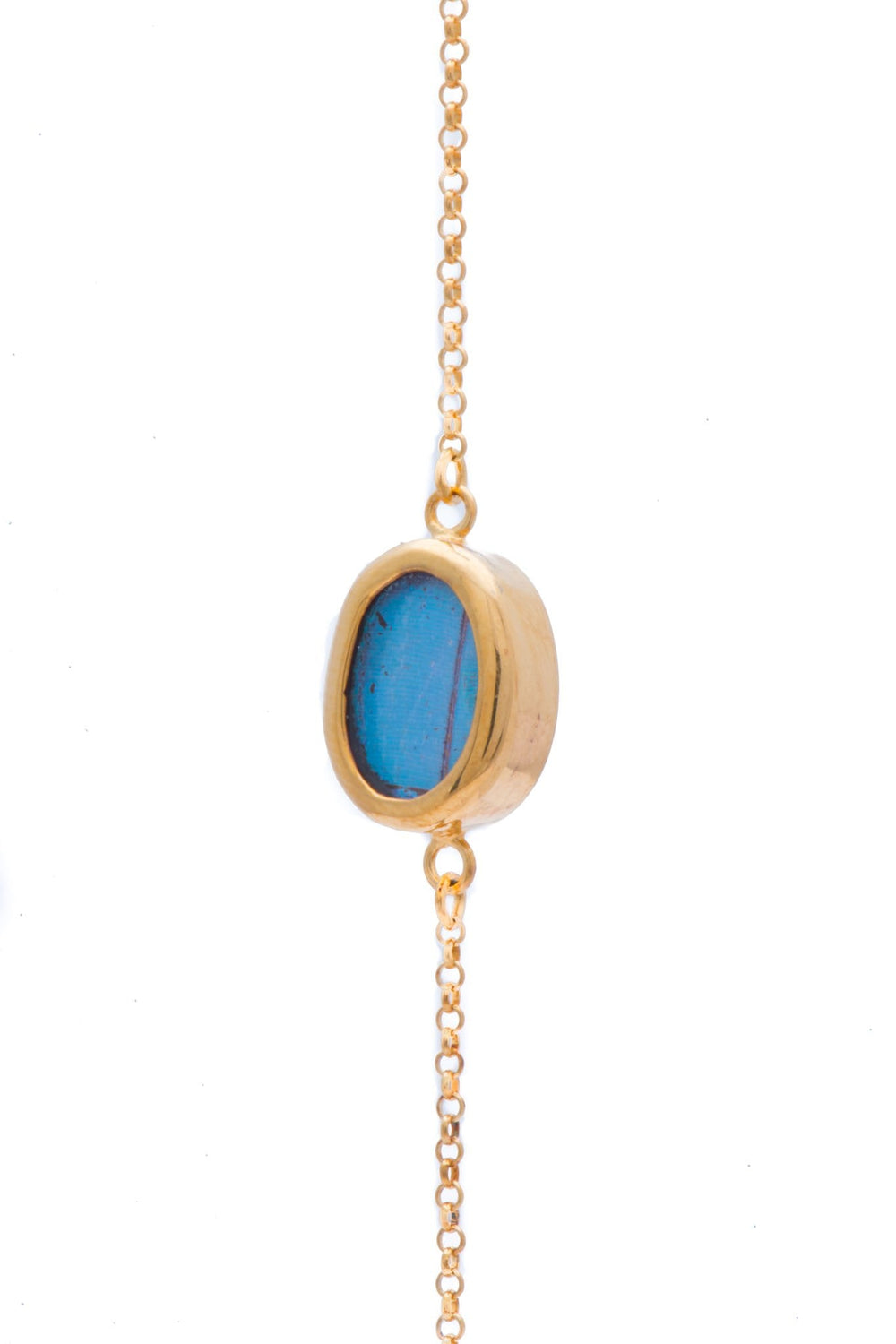 2--A-SC-O1-Gold-butterfly-bracelet-Iridescent-Blue-Oval-Morpho-Didius