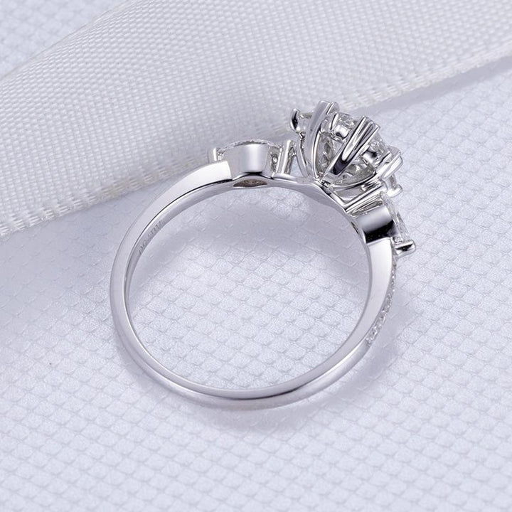 White Gold 0.5ct Snowflake Diamond Engagement Ring