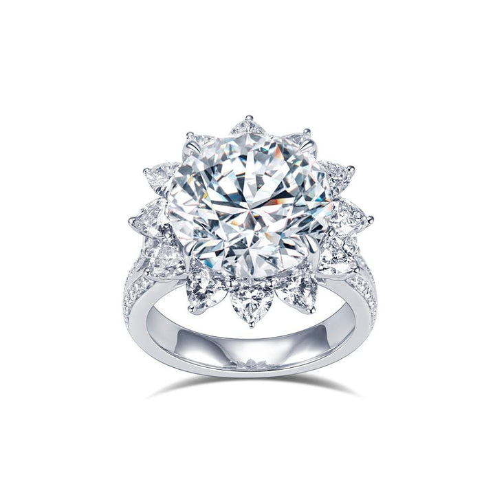 Celestial Halo Round Diamond Ring