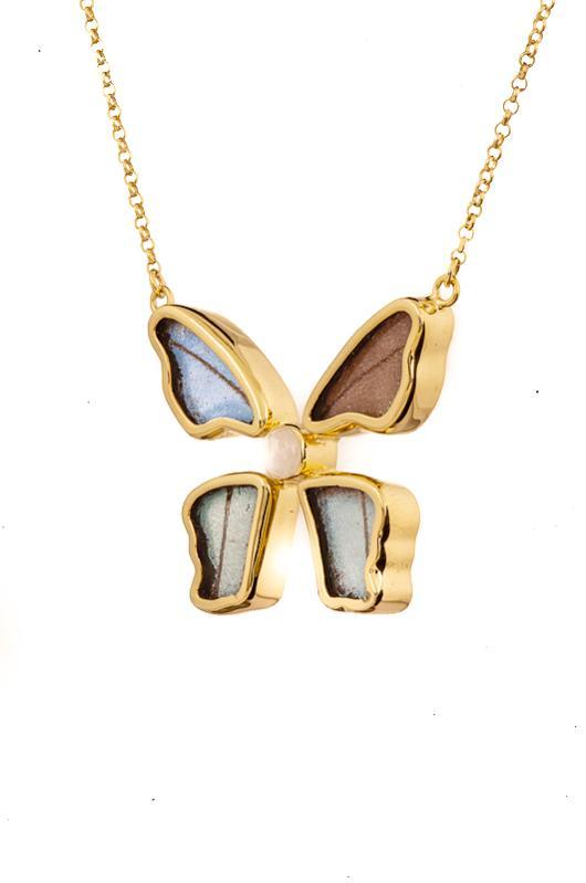 5--A-4B-3F-Gold-butterfly-necklace-with-blue-topaz-birthstone-Iridescent-Blue-Morpho-Didius